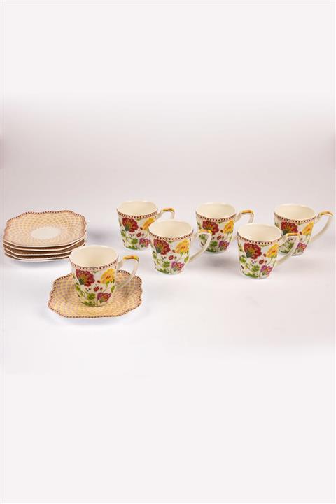 Mikasa Moor Spring Flower 6 Kişilik Kahve Fincan Seti