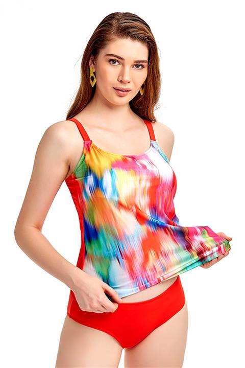 Argento Kadın Batik Desenli Tankini