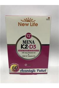 New Life Mena K2+d3 (100 Mcg K2 1000 Iu D3) 60 Kapsül