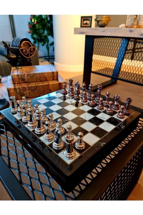 megame Ahşap Lüks Satranç Takımı