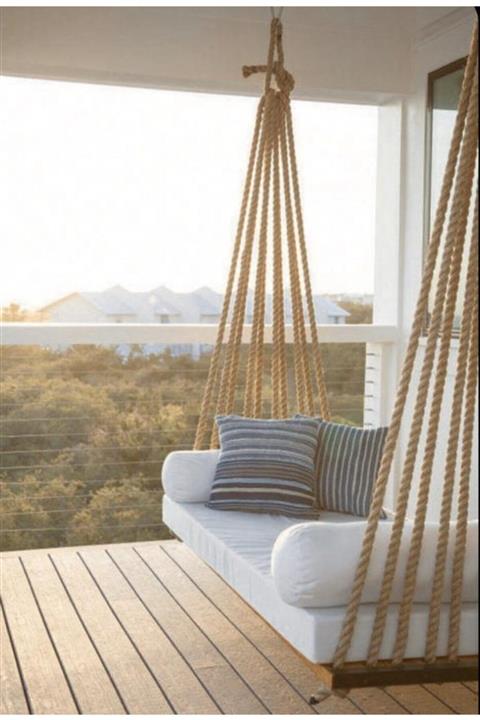 KAVASOĞLU Kvs Ahşap- Ahsap Salıncak halatlı