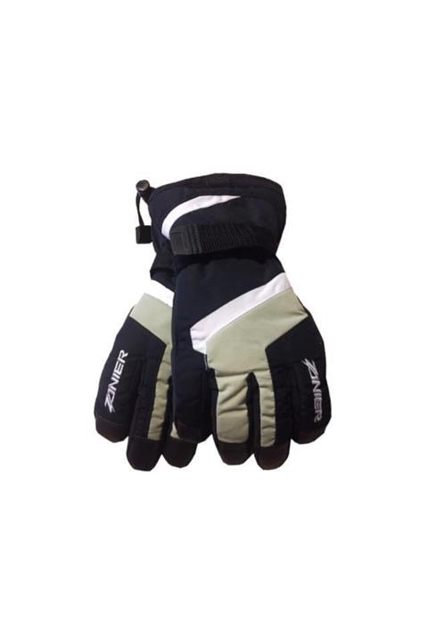 Zanier Carrier Çocuk Kayak Eldiveni Siyah