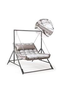 Capri Swing Capri Bed Çiftli Rattan Bahçe Balkon Salıncağı