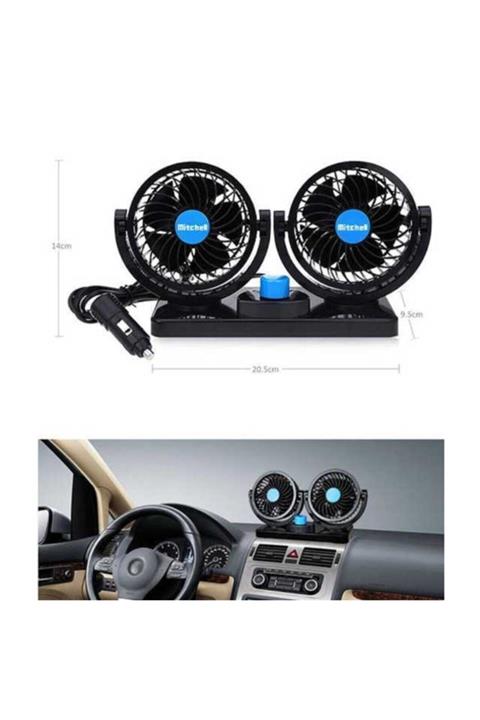 Mitchell Oto Vantilatör Cift Pervaneli Çakmaklık Ile Calisir 12v