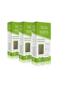 TALYA FOODS Talya Organik Filizlendirilmiş Çiğ Karabuğday Taglıatelle 3'lü Fırsat Paketi