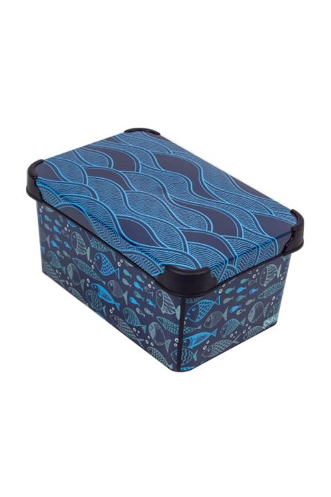 QUTU Style Box Ocean Life - 5 Litre Dekoratif Saklama Kutusu
