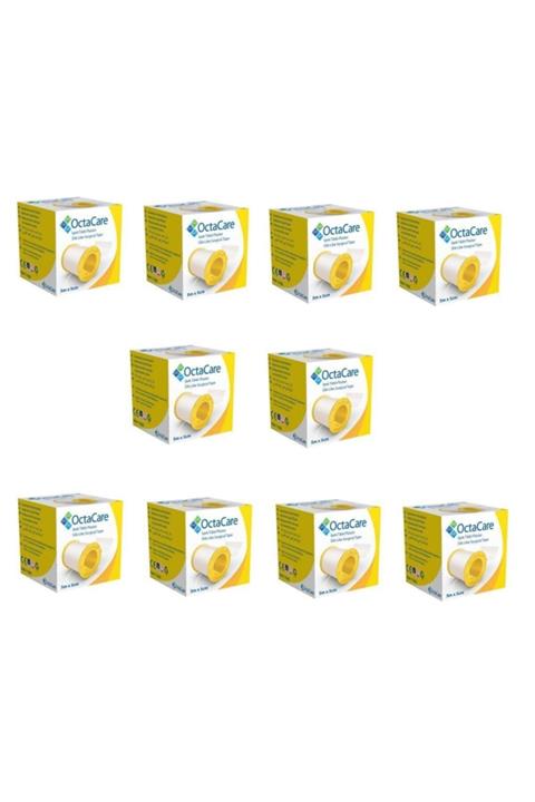 Octacare C1505 Tıbbi Ipek Flaster 5m X 5cm 10 Adet