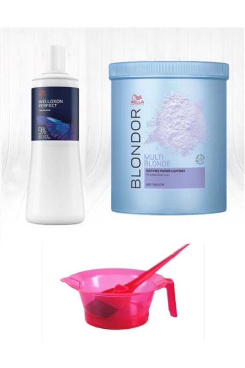 Wella Blondor+ 30 Volum Oksıdan+ Boya Tası Ve Fırcası