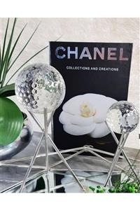 BYCONCEPTHOME Gümüş Yaldızlı Siyah Chanel Collections And Creations Dekoratif Kutu