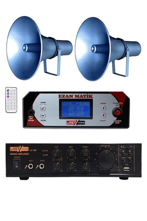 Lastvoice Ekonomik Set-3 Ezanmatik 100w Anfi Ve Hoparlör Seti