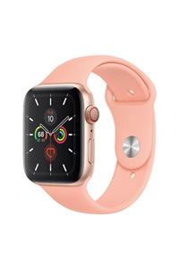 Cimricik Apple Watch Kordon 2 3 4 5 6 Se Seri 38 Mm Ve 40 Mm Silikon Kordon Kayış - Pudra Pembe