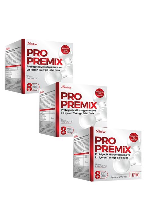 Balen Pro Premix Probiyotik Mikroorganizma Ve Lif 20 Şase X 3 Adet