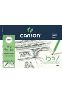 Canson 1557 Desen Çizim Blok 35x50cm 120gr 15 Yaprak