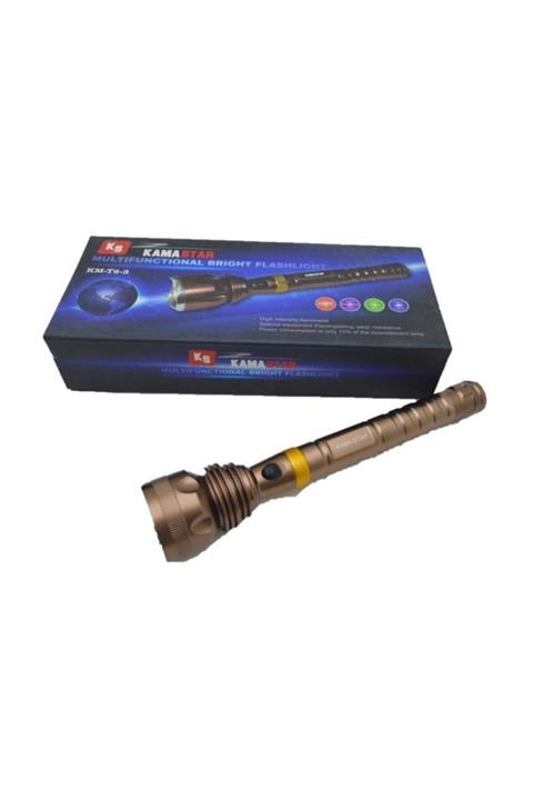 KAMASTAR Kama Star Çok Fonksiyonlu Şarjlı El Feneri km t6 3