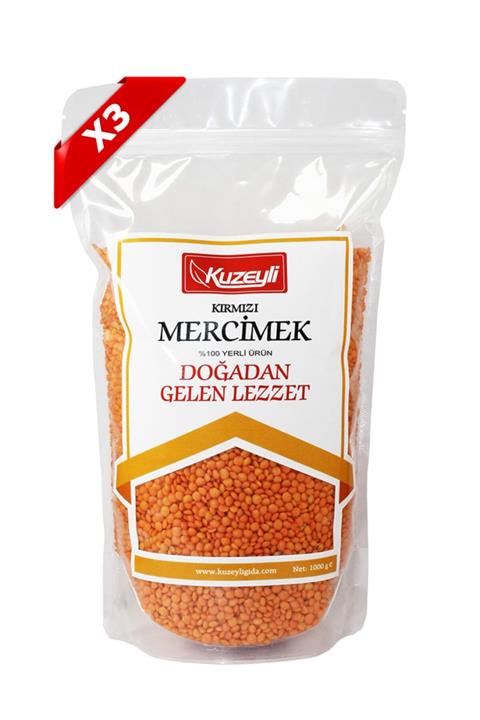 Kuzeyli Gıda Mercimek 3'lü Set (3 Adet 1'er Kg)