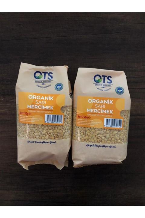 OTS Organik Sarı Mercimek 750gr X2