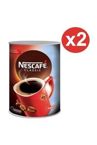 Nescafe Classic Hazır Kahve 1 Kg Teneke X 2 Adet