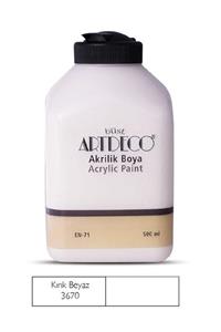 Artdeco 500ml Kırık Beyaz Akrilik Boya 3670