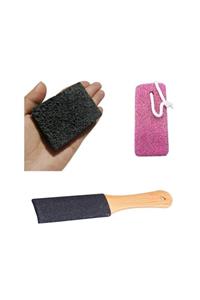 MardinSoap Ayak Bakım Seti Volkanik Ponza Taşı + Topuk Taşı + Topuk Törpüsü