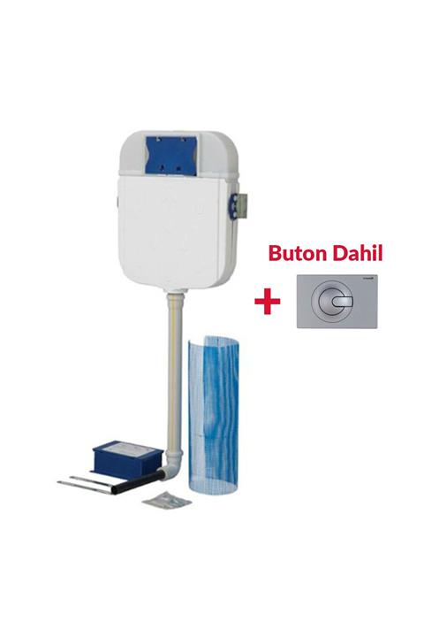 Creavit Gömme Rezervuar 3/6 Lt - Hela Taşı Uyumlu (BUTON DAHİL)