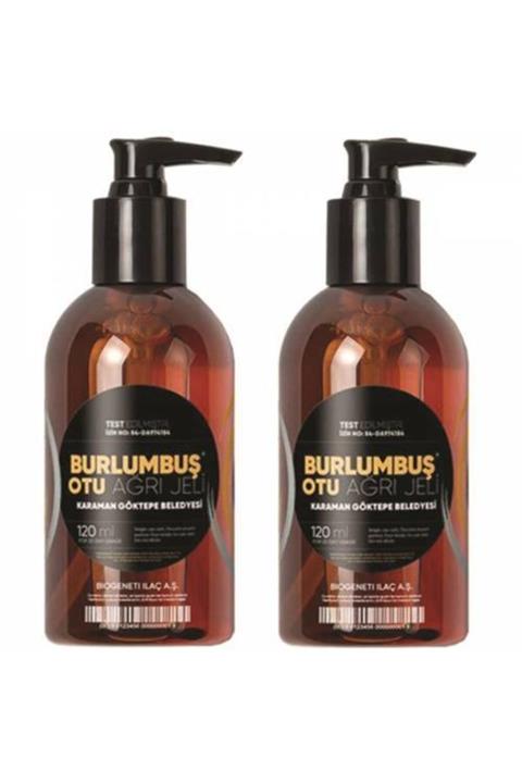 Zencefil Organik 2 Adet Burlumbuş Otu Bitkisel Jel 120 Ml.