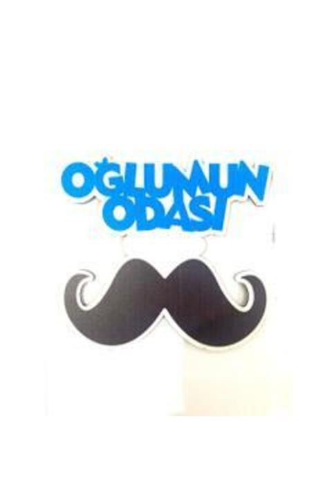 Sensoria Ahşap Oğlumun Odası Yazılı Ipli Kapı Ve Duvar Süsü