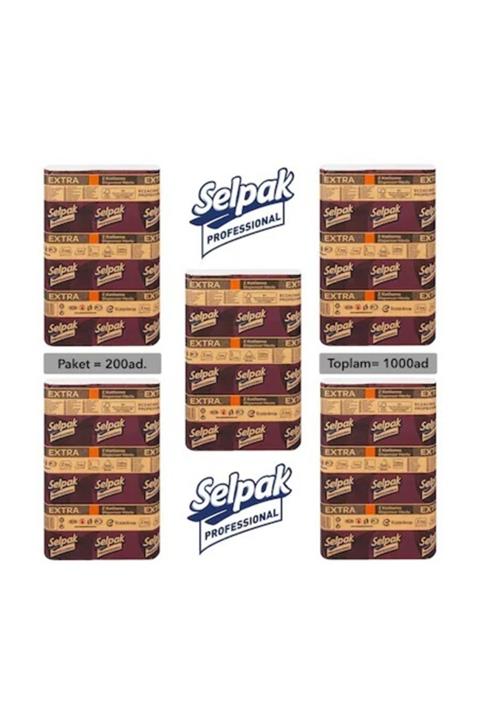 Selpak Z Katlı Dispenser Çek-al Havlu 200'lü X 5 Paket