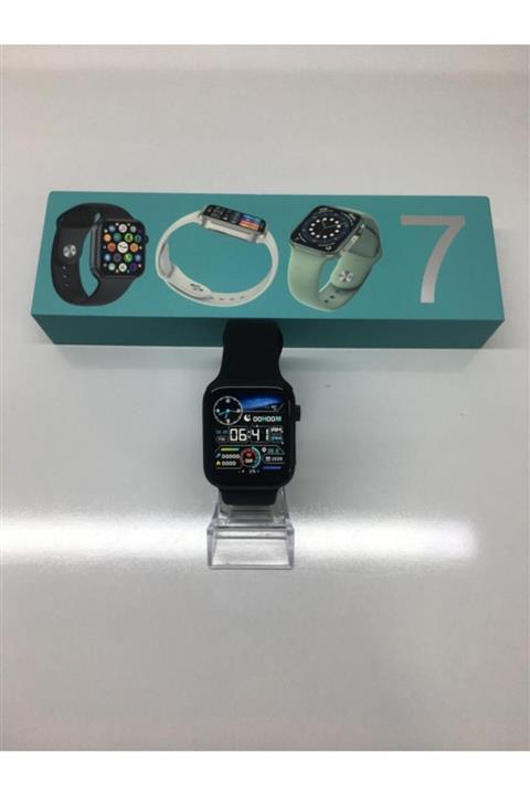 UĞUR KOÇAK Smart Watch 7 44 Mm Tuşlar Aktif Replika Siyah Renk Android/ios Uyumludur