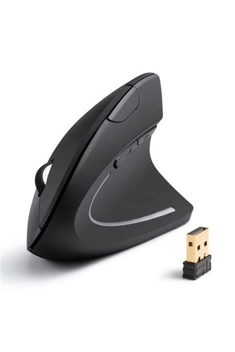 Cloody Pilli Dikey Ergonomik Kablosuz Mouse Fare Wireless 2000 Dpı 6 Siyah