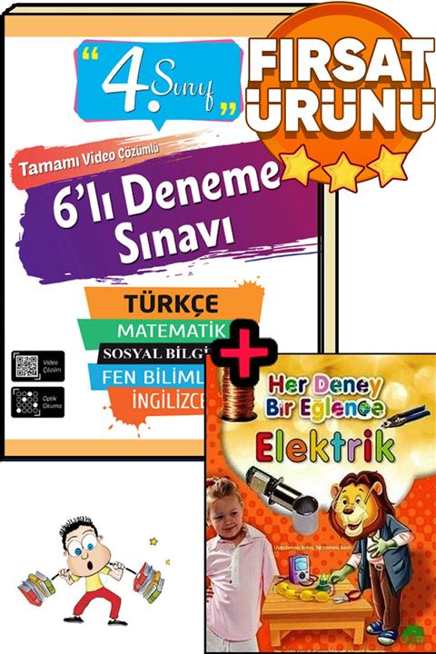 Ata Yayıncılık 4.sınıflar Için 6'lı Deneme Sınavı Seti(yeni Nesil En Çok Satan Video Çözümlü )