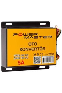 OEM Powermaster Pm-7896 24v Dc / 12v Dc 5 Amper Oto Konvertör