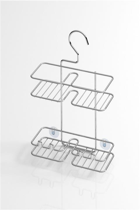 Teknotel Krom Asılabilir Kancalı Askılı Banyo Rafı Bk067