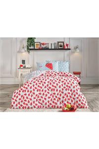 Doqu Home Strawberry Comforter Tek Kişilik Uyku Seti