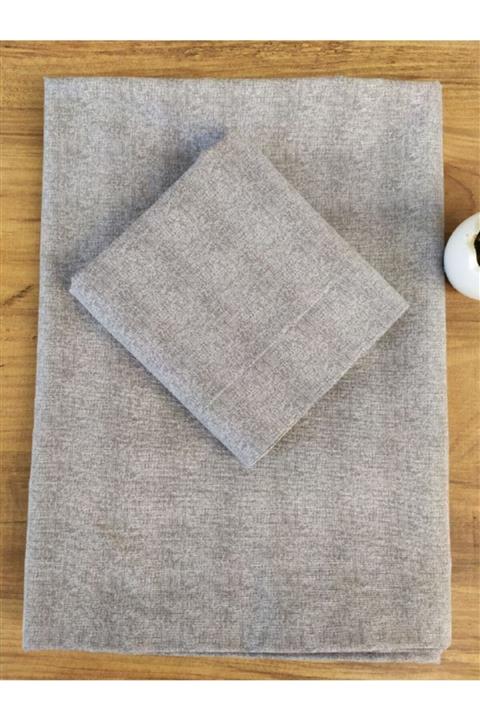 Çeyiz Bahçesi Gri Tek Kişilik Çarşaf Takımı 160 X 240