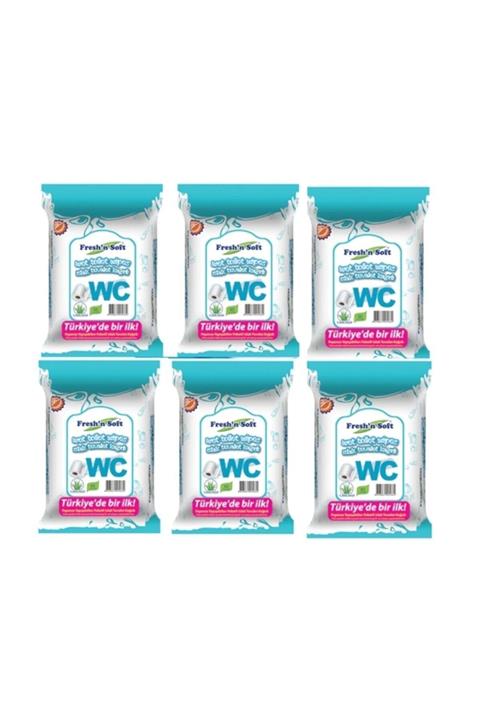 FRESHNSOFT Wc Islak Tuvalet Kağıdı 60'lı 6 Paket/360 Yaprak