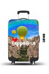 LUGGBAG Unisex Desenli Valiz Kılıfı Lb140 Kabin Boy