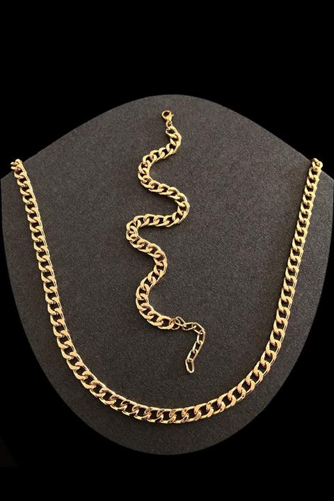 ROXX THE JEWELLRY Gurmet Zincir Kadın Kolye Bileklik Gold