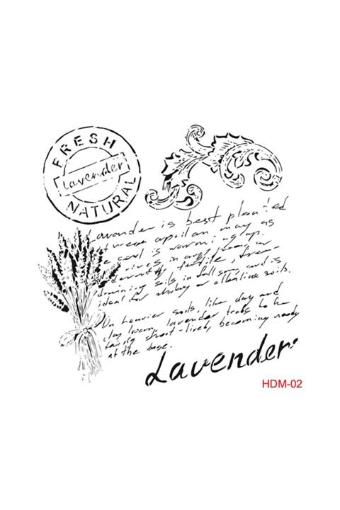 Cadence Lavanta Stencil (şablon) 25x25 Cm