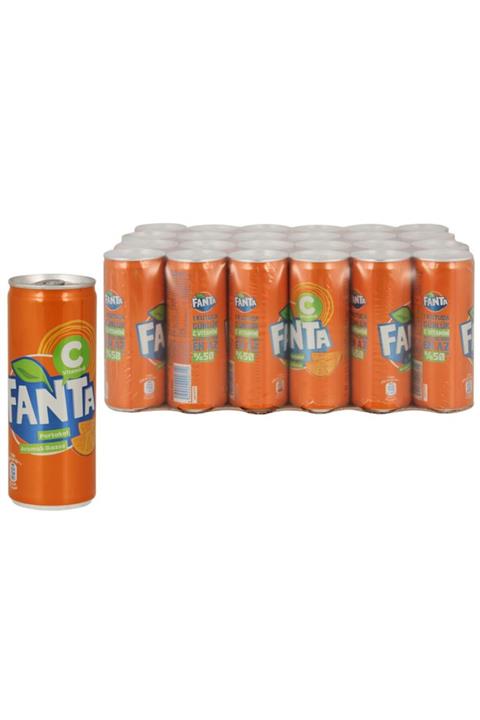Fanta Portakal Teneke 200 Ml 24 Adet