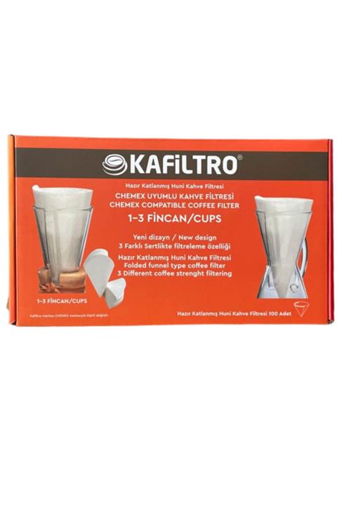 Kafiltro Chemex Uyumlu 1-3 Fincan Kahve Filtresi (100 Filtre)