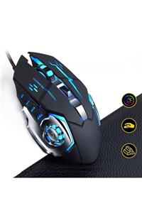 Reidan Optik Gaming Oyuncu Mouse Makro Pro Gaming Ateş Tuşlu Usb Oyuncu Mouse