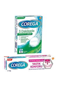 Corega Diş Protez Temizleyici 30 Tablet + Diş Protez Yapıştırıcı 40 Gr