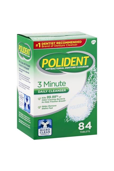 Polident 3 Minute Protez Diş Temizleme Tableti 84 Adet