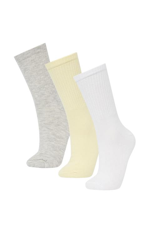 DeFacto Kadın Pamuklı 3'lü Uzun Tenis Çorabı