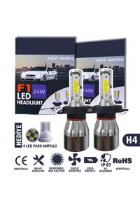 C9 F1 H4 Mini Kar Beyazı Led Xenon Far Led Zenon Ampulü Şimşek Etkili 6500k 6400lm