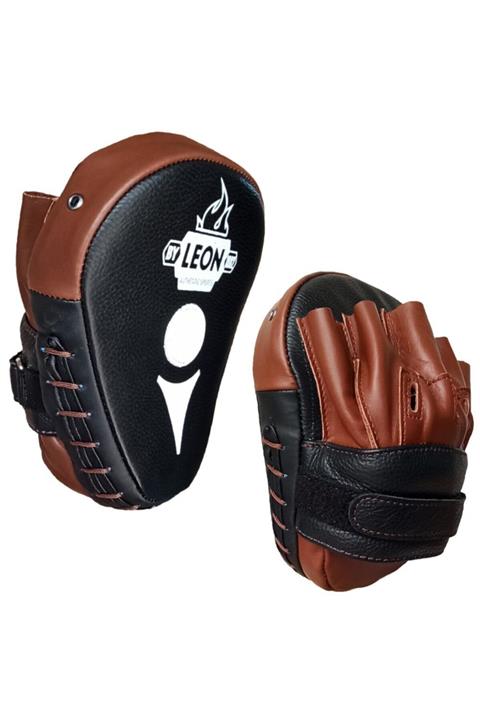 By Leon 1982 Leon Ultimate Hakiki Deri Boks Ve Kick Boks El Lapası Ellik Kahverengi