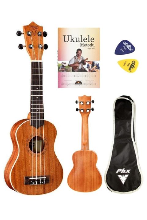 PUKA Phx Soprano Maun Ukulele Metot Kılıf Pena