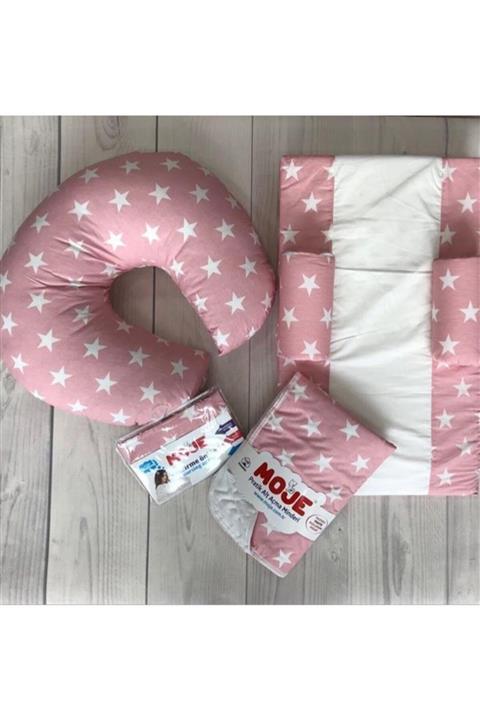 Moje 4'lü Anne Emzirme Seti Pembe