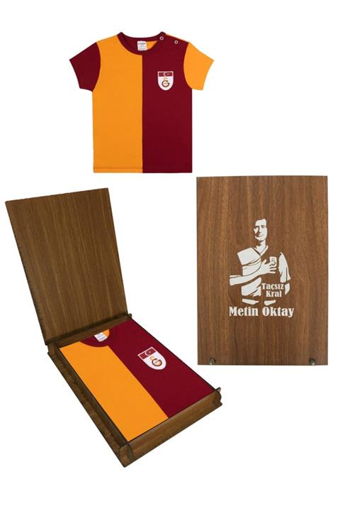 GSStore Galatasaray Bebek Metin Oktay Forma Tshırt Hediye Ahşap Kutulu