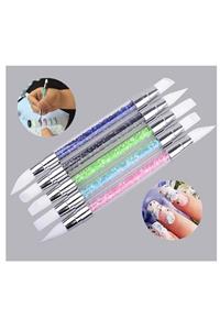 SİNKA Silikon Fırça 5'li Nail Art Akrilik Tırnak Süsleme Desen Set